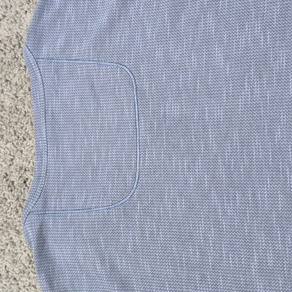 Tommy Bahama Island Zone Men's Knit V-Neck Short Sleeve Shirt Gray Size XL - Picture 10 of 11